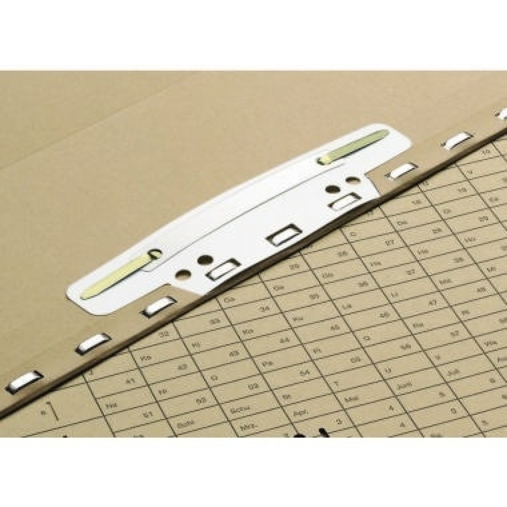 Produktabbildung Nr. 2: ELBA Einsteckheftstreifen 100551905 15x3,7cm PVC weiß 25 St./Pack.