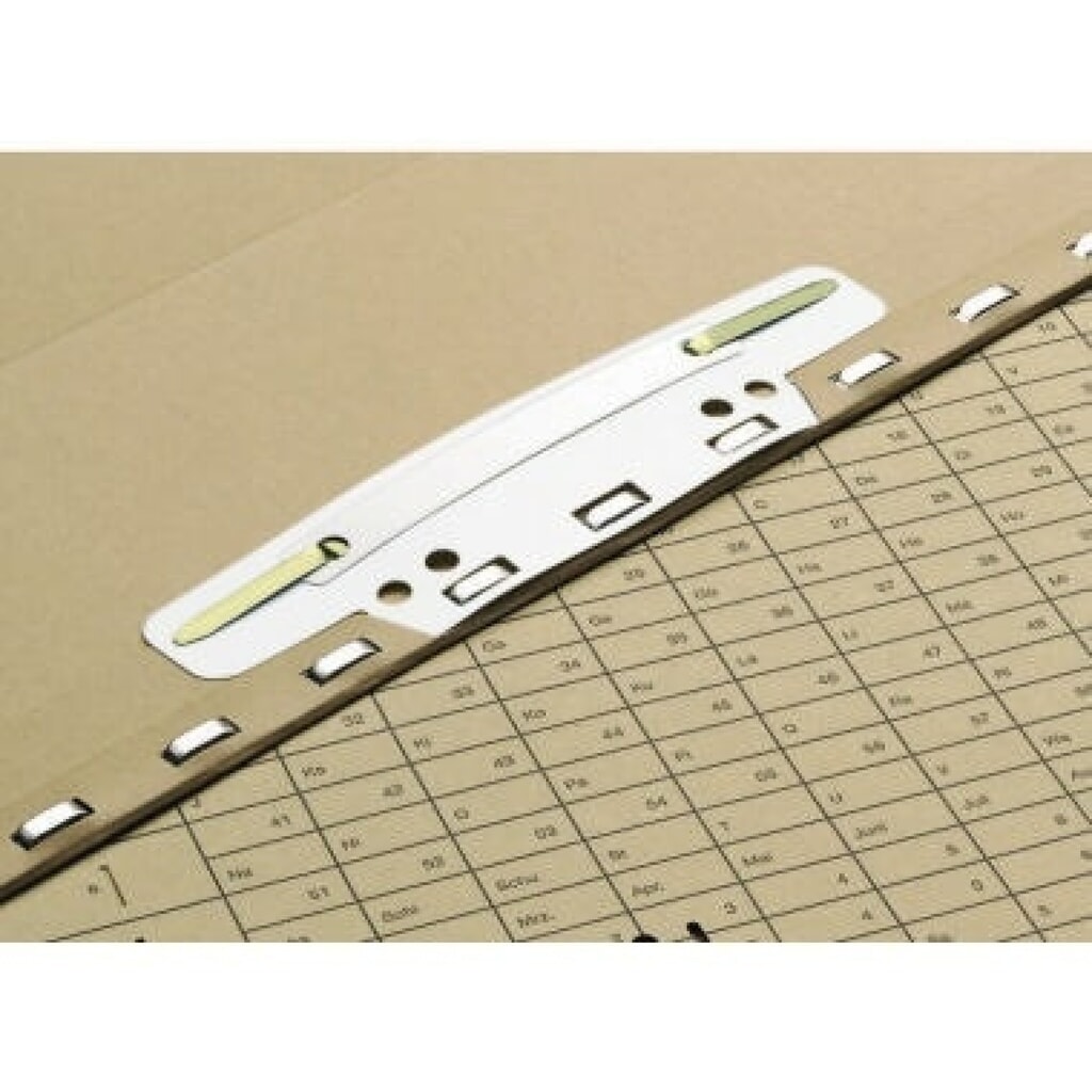Produktabbildung Nr. 2: ELBA Einsteckheftstreifen 100551905 15x3,7cm PVC weiß 25 St./Pack.
