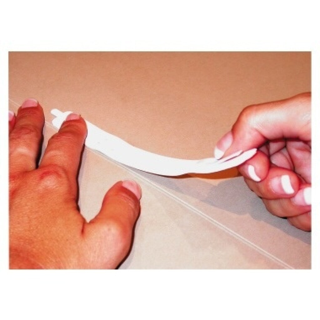 Produktabbildung Nr. 2: Heftstreifen 2x15cm selbstklebend weiß 100 St./Pack.