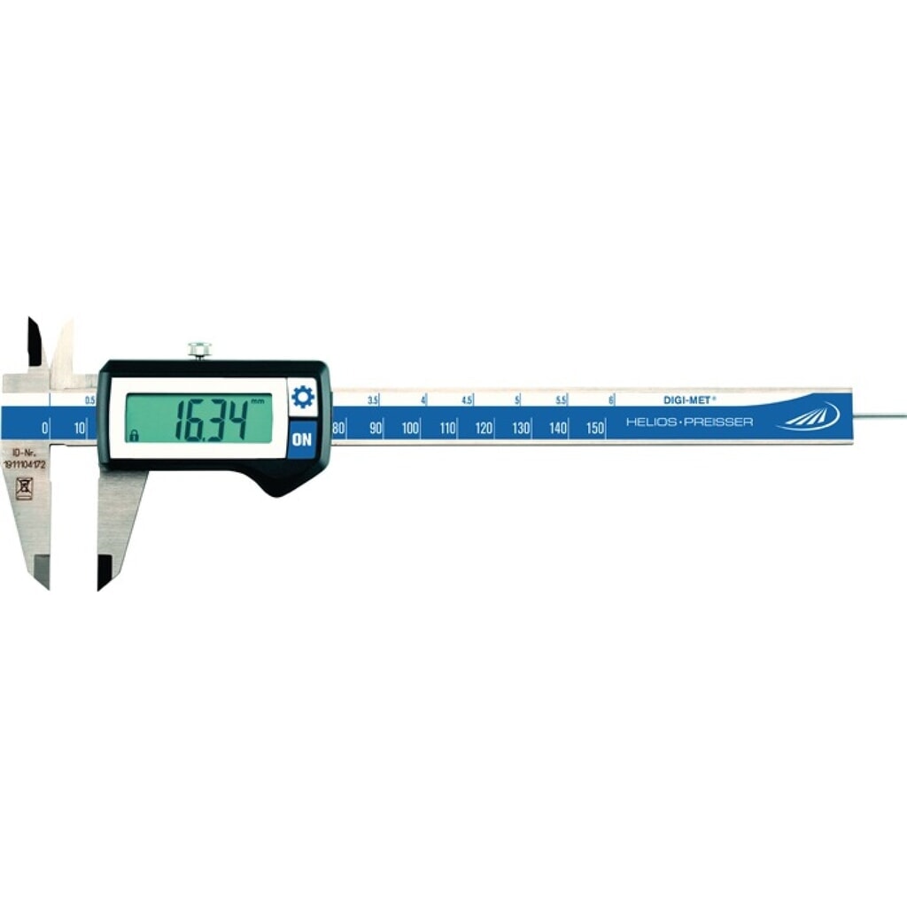Messschieber DIGI-MET 150mm dig.rd.(1,5 mm) H.PREISSER Produktabbildung: Messschieber DIGI-MET 150mm dig.rd.(1,5 mm) H.PREISSER