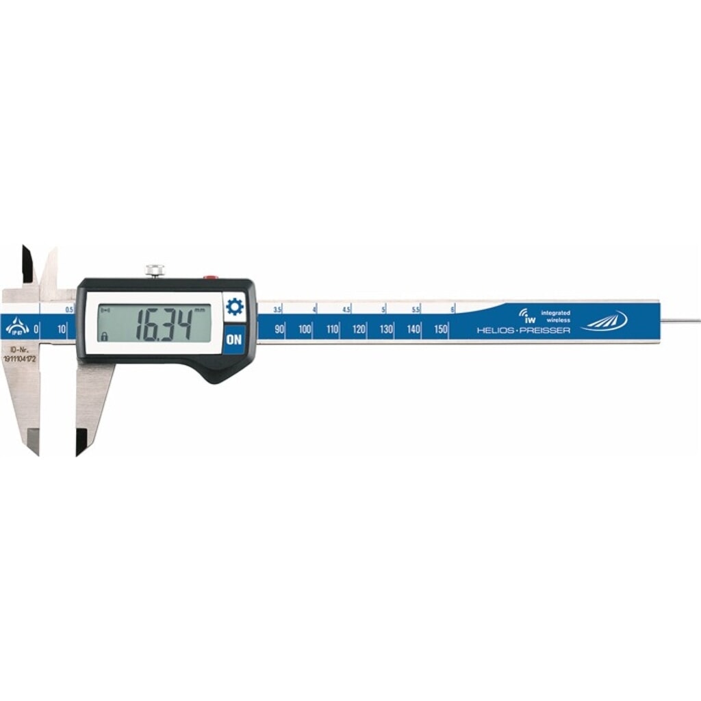 Produktabbildung: Messschieber DIN 862 DIGI-MET IP67 150mm dig.Funk rd.(1,5 mm) H.PREISSER