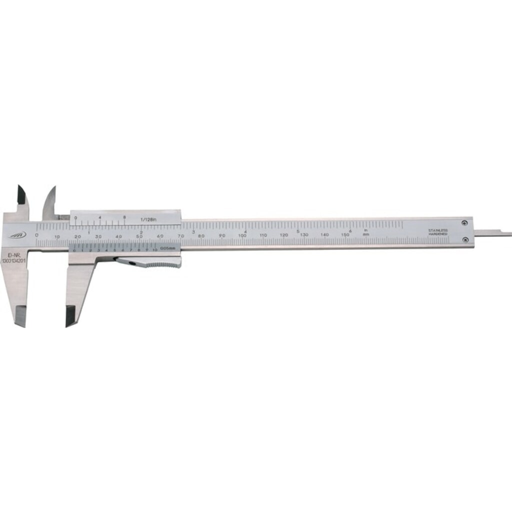 HELIOS PREISSER Taschenmessschieber DIN 862, mit Momentfeststellung, 150 mm, eckig Produktabbildung: HELIOS PREISSER Taschenmessschieber DIN 862, mit Momentfeststellung, 150 mm, eckig