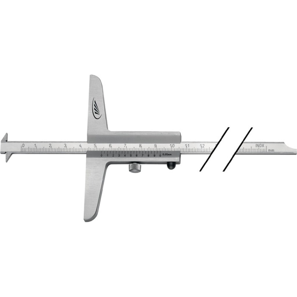 HELIOS PREISSER Tiefenmessschieber, abgesetzte Messschiene 8 x 3 mm, 200 mm Produktabbildung: HELIOS PREISSER Tiefenmessschieber, abgesetzte Messschiene 8 x 3 mm, 200 mm