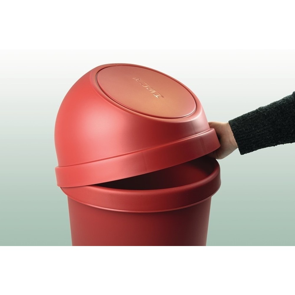 Produktabbildung Nr. 2: helit Abfallbehälter, 13 l lichtgrau, H490xØ253mm