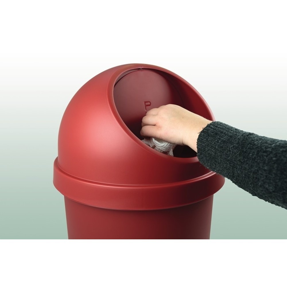 Produktabbildung Nr. 3: helit Abfallbehälter, 13 l lichtgrau, H490xØ253mm