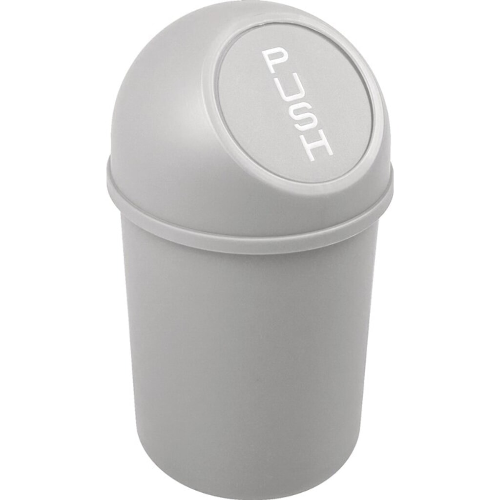 helit Abfallbehälter, 6 l lichtgrau, H375xØ214mm Produktabbildung: helit Abfallbehälter, 6 l lichtgrau, H375xØ214mm