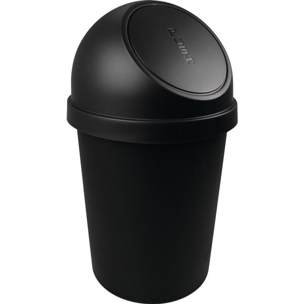 Produktabbildung Nr. 1: helit Abfallbehälter, 45 l schwarz, H700xØ403mm