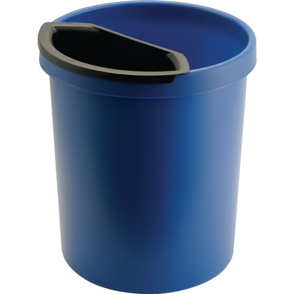 Produktabbildung: helit Abfalleinsatz, passend für Papierkorb 30 l, Kunststoff schwarz 6 l