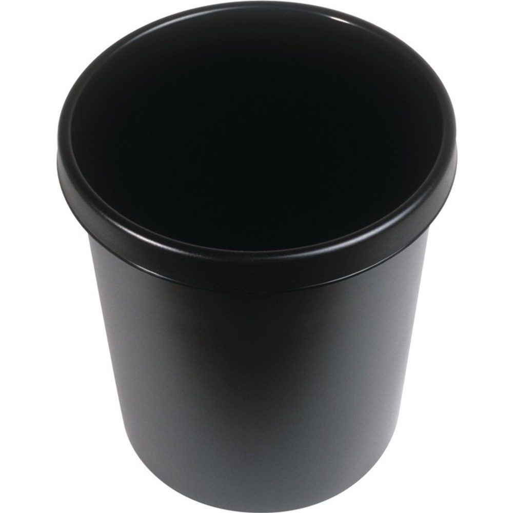 Produktabbildung Nr. 2: helit Papierkorb, Kunststoff, 18 l H331xØ315 mm mit Griffrand, schwarz