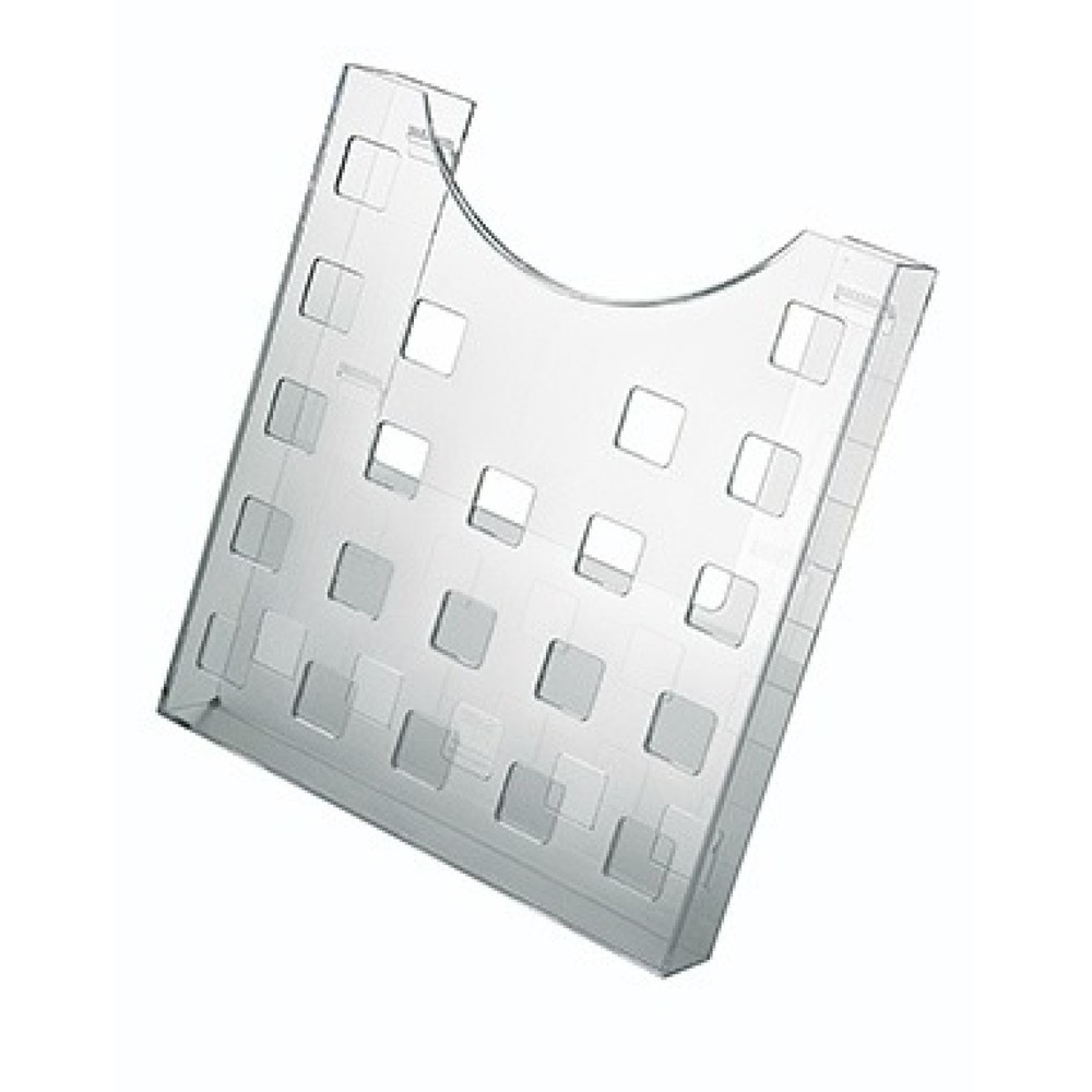 Produktabbildung: helit Prospekthalter H6102502 DIN A4 hoch 1Fach PS glasklar