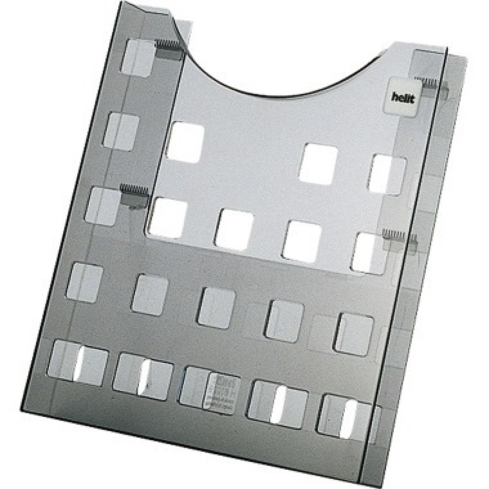Produktabbildung: helit Prospekthalter H6102508 DIN A4 grau transparent