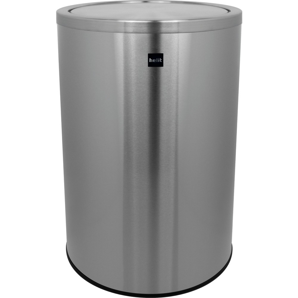 helit Schwing-Abfallbehälter "the swing“, 50 Liter, Edelstahl Produktabbildung Nr. 1: helit Schwing-Abfallbehälter "the swing“, 50 Liter, Edelstahl