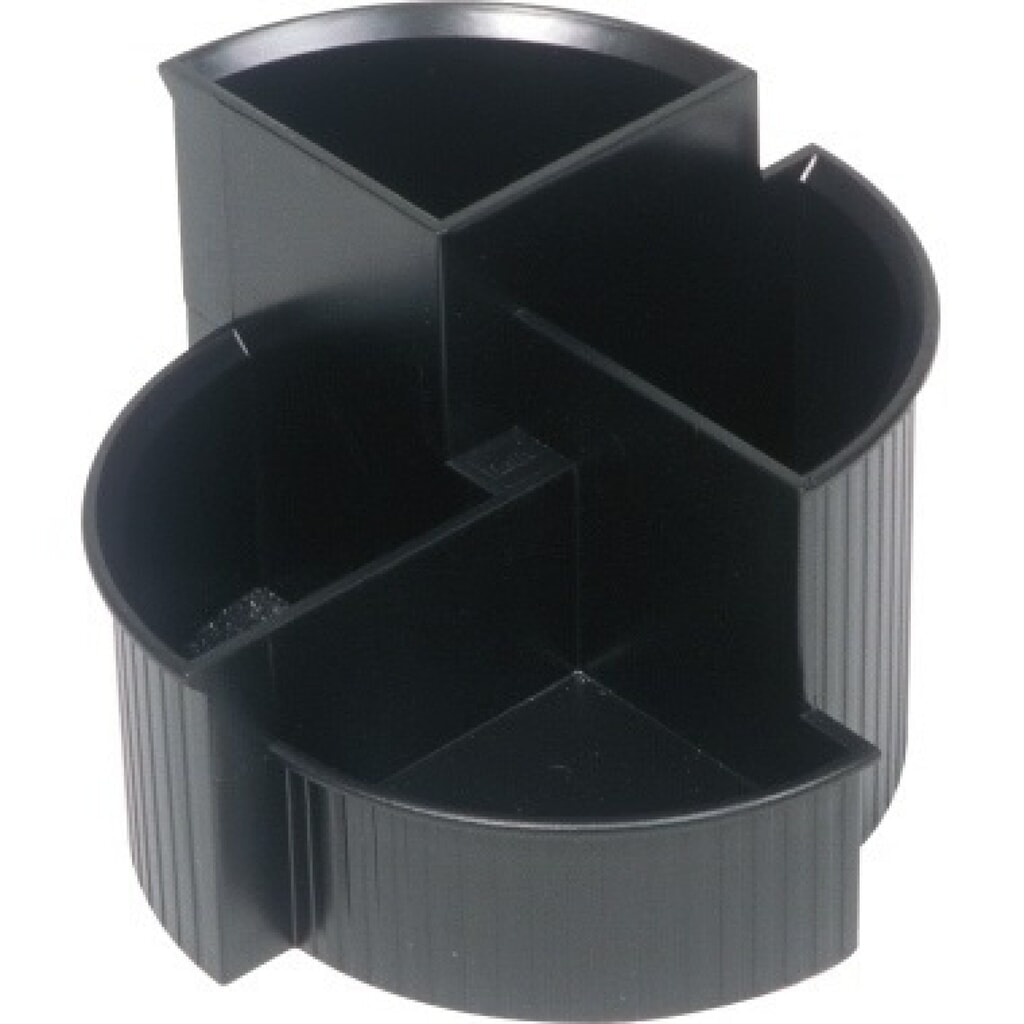 Produktabbildung: helit Stifteköcher Multi Linear H6390695 4Fächer Polystyrol sw
