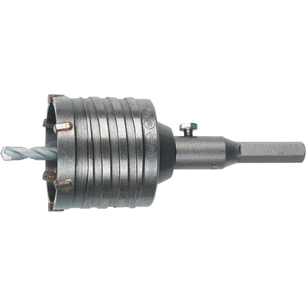 HELLER Schlagbohrkrone D.68mm Gesamt-L.120mm f.Steckd.6-KT.-Schaft Produktabbildung: HELLER Schlagbohrkrone D.68mm Gesamt-L.120mm f.Steckd.6-KT.-Schaft