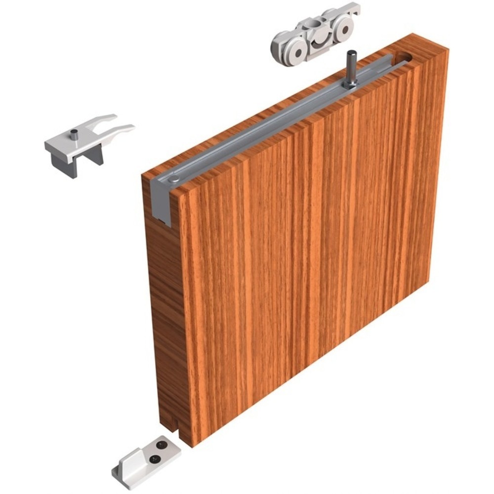 Produktabbildung: HELM Schiebesystem 140 ME-A, Holztüren ab 35 mm Komplettgarnitur, 140 kg