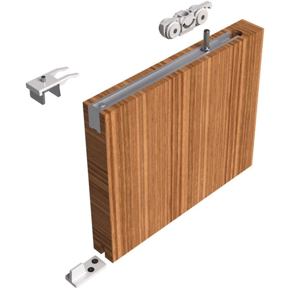Produktabbildung: HELM Schiebesystem 73 Me-A, Holztüren ab 35 mm Komplettgarnitur, 80 kg