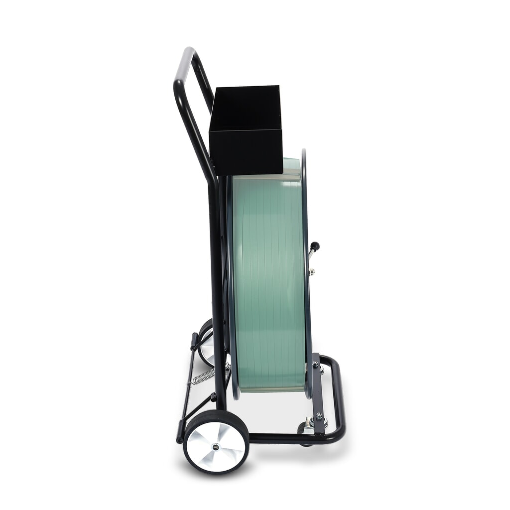 HEMMDAL Abrollwagen für PP/PET-Umreifungsband, ergonomisches 4-Rad-System, Kerndurchmesser 406 mm Produktabbildung Nr. 3: HEMMDAL Abrollwagen für PP/PET-Umreifungsband, ergonomisches 4-Rad-System, Kerndurchmesser 406 mm