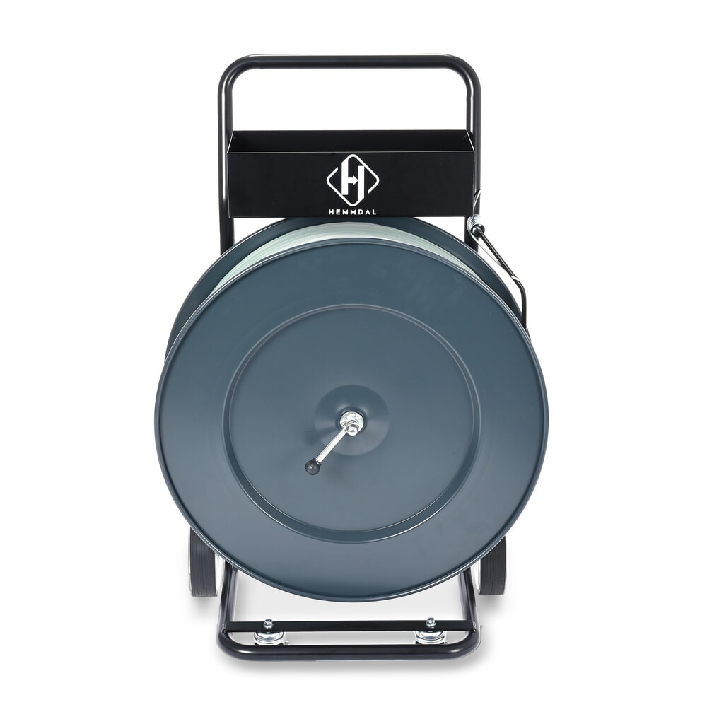 Productafbeelding nr. 10: HEMMDAL afrolwagen voor PP- en PET-omsnoeringsband, ergonomisch 4-wielsysteem, kerndiameter 406 mm