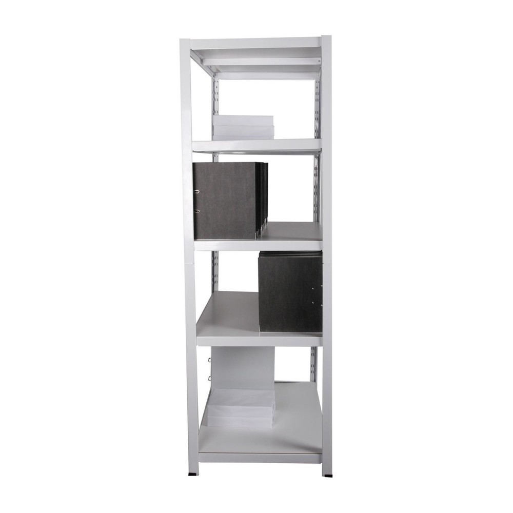 Produktabbildung Nr. 4: HEMMDAL Aktenregal, Stecksystem, HxBxT 1.800 x 900 x 600 mm, 5 HDF-Böden, Fachlast 150 kg, max. 110 Ordner, weiß