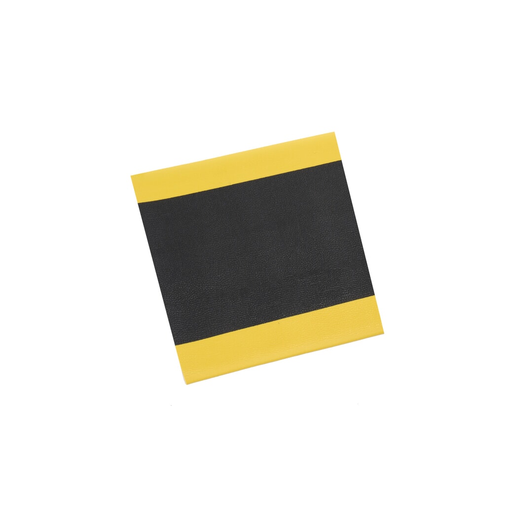 HEMMDAL Anti-Ermüdungsmatte ErgoSoft Classic, texturiert, 1-lagig, BxL 600 x 600 mm, schwarz/gelb Produktabbildung: HEMMDAL Anti-Ermüdungsmatte ErgoSoft Classic, texturiert, 1-lagig, BxL 600 x 600 mm, schwarz/gelb