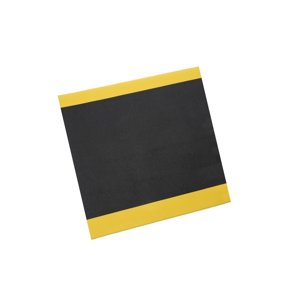 Produktabbildung Nr. 1: HEMMDAL Anti-Ermüdungsmatte ErgoSoft Classic, texturiert, 1-lagig, BxL 900 x 900 mm, schwarz/gelb