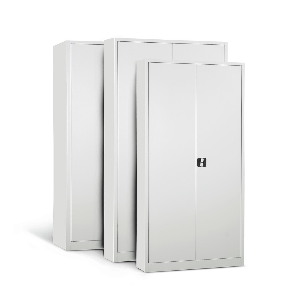 N° de l'image du produit 4 : HEMMDAL Armoire à portes battantes, H x l x P 1 800 x 800 x 380 mm, gris clair
