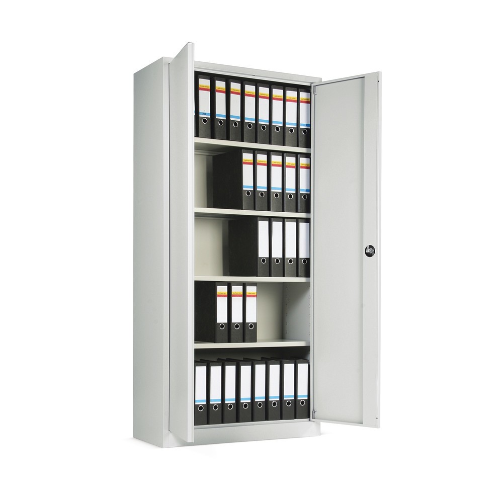 N° de l'image du produit 3 : HEMMDAL Armoire à portes battantes, H x l x P 1 800 x 800 x 380 mm, gris clair