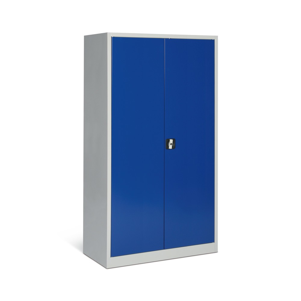 N° de l'image du produit 6 : HEMMDAL Armoire à portes battantes d’atelier, H x l x P 1 800 x 800 x 380 mm, gris clair/bleu gentiane