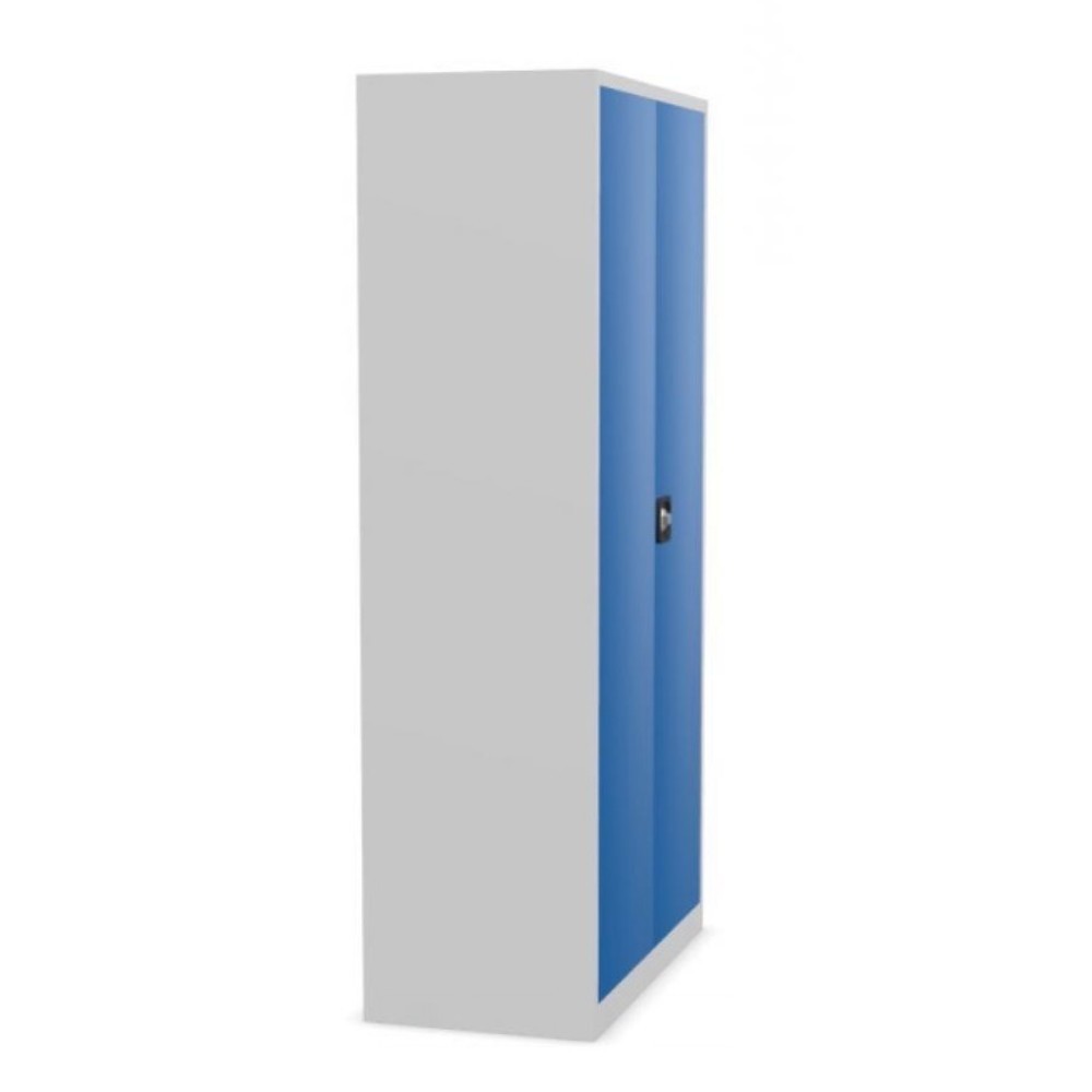 N° de l'image du produit 4 : HEMMDAL Armoire d'atelier HW-XBT, serrure à cylindre de sécurité, HxlxP 1 950 x 1 200 x 600 mm, gris clair / bleu gentiane