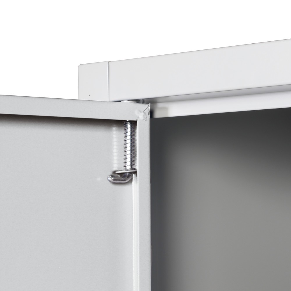 N° de l'image du produit 3 : HEMMDAL Armoire d’appoint d’atelier avec 1 tablette, H x l x P 750 x 800 x 380 mm, gris clair