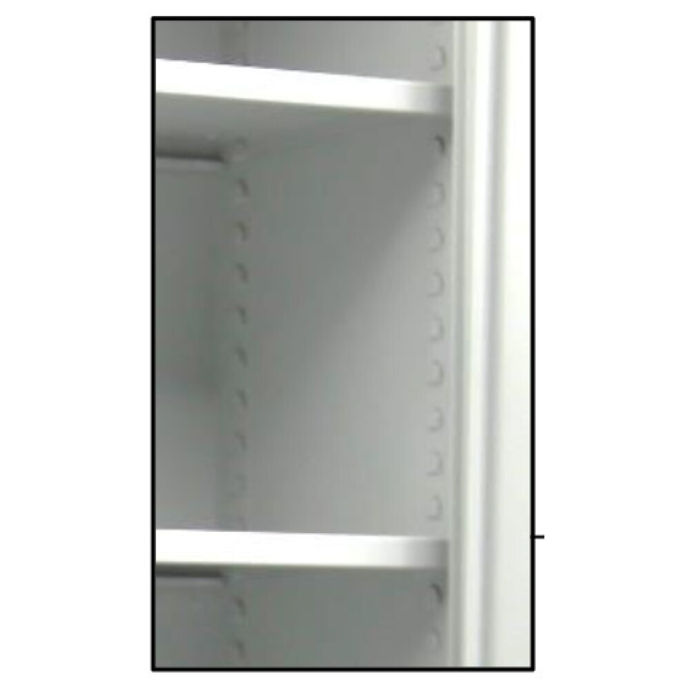 N° de l'image du produit 4 : HEMMDAL Armoire à portes battantes HF-ST, 5 HC, HxlxP 1 950 x 920 x 420 mm, tablettes galvanisées, gris clair