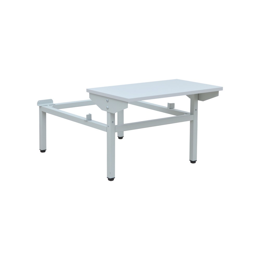 N° de l'image du produit 5 : Armoire-penderie avec banc HEMMDAL HG-SB-1, fermeture à pêne tournant, 2 compartiments, HxlxP 1 800 x 600 x500 mm, gris clair