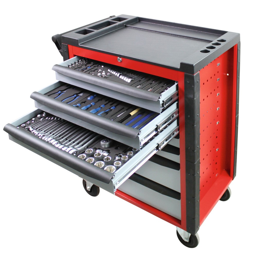 Imagen del producto: HEMMDAL Carro de taller con surtido de 190 herramientas