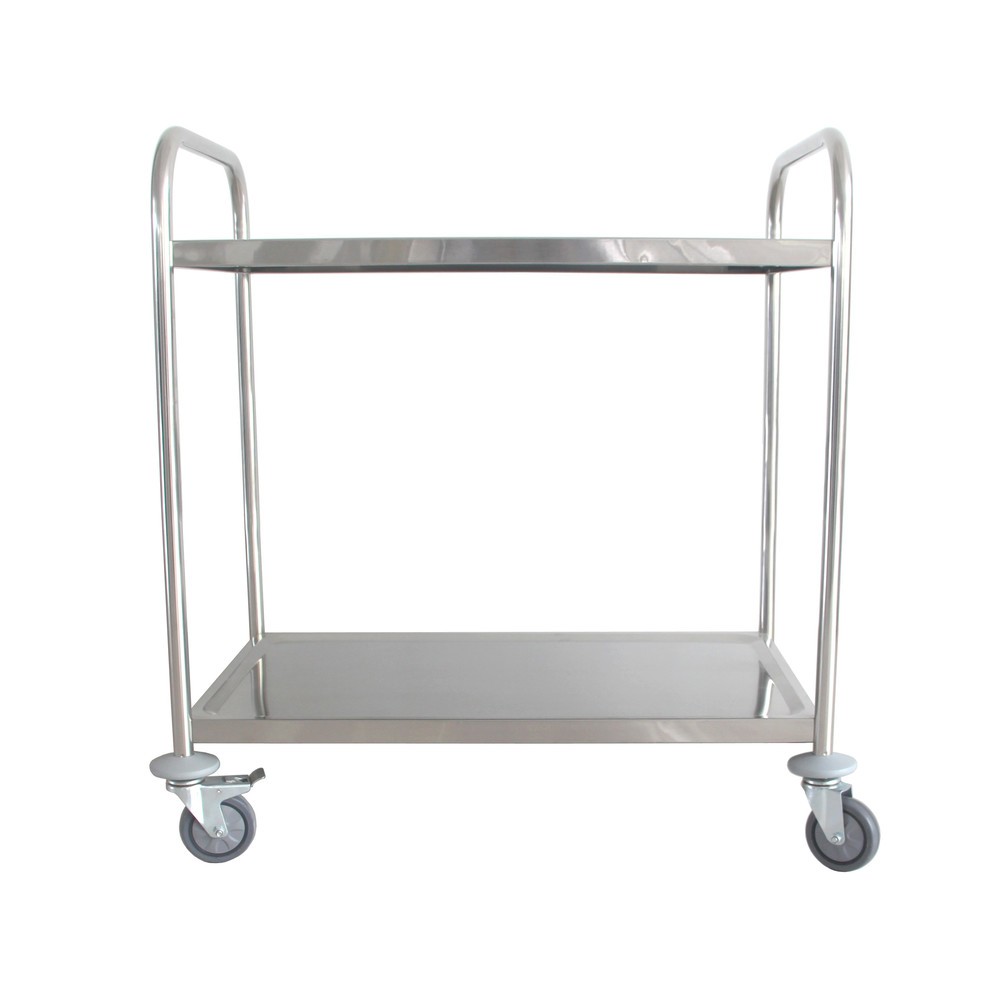 N° de l'image du produit 2 : Chariot de service en acier inoxydable HEMMDAL, 2 niveaux