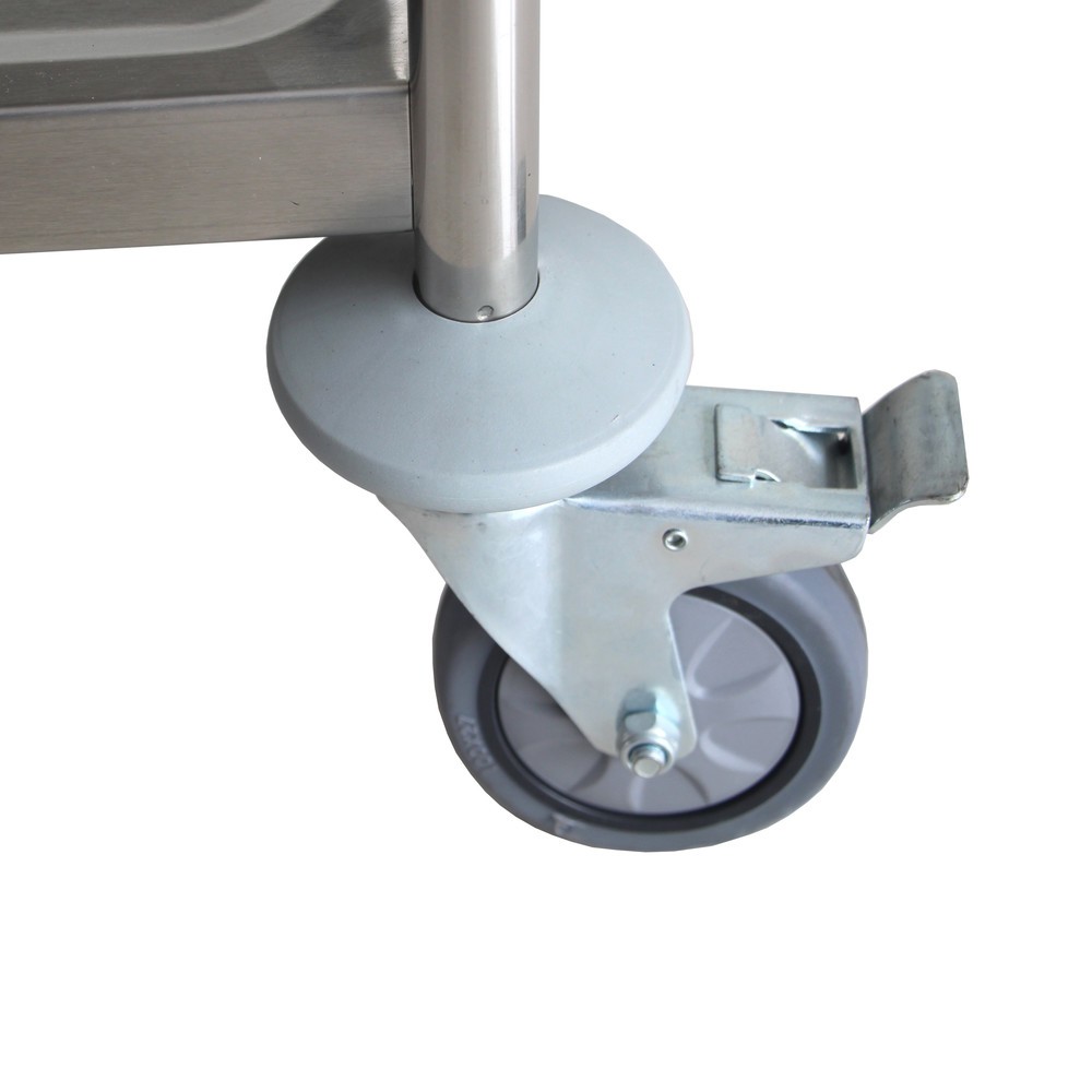 N° de l'image du produit 5 : Chariot de service en acier inoxydable HEMMDAL, 2 niveaux