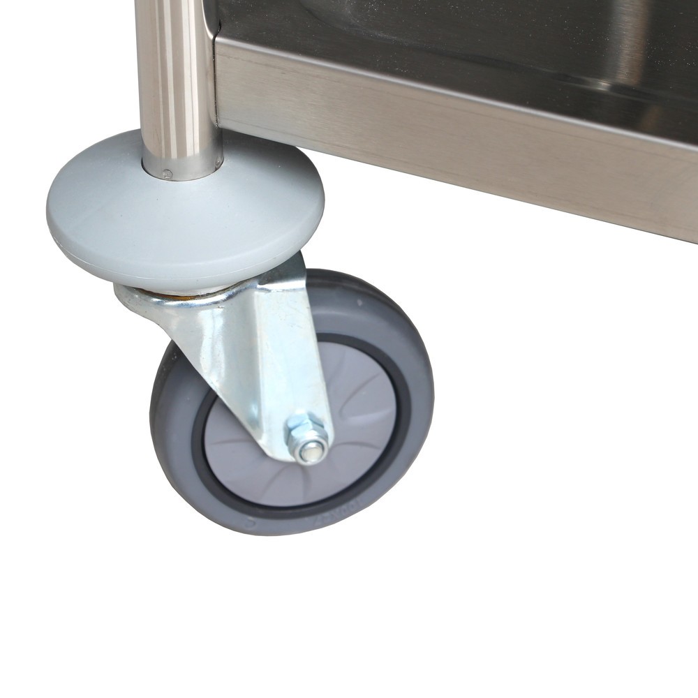 N° de l'image du produit 6 : Chariot de service en acier inoxydable HEMMDAL, 2 niveaux