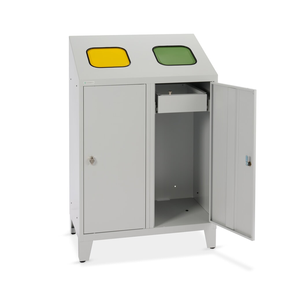 N° de l'image du produit 10 : HEMMDAL Collecteur de déchets de recyclage Duo, avec 2 supports de sac, 120 litres chacun