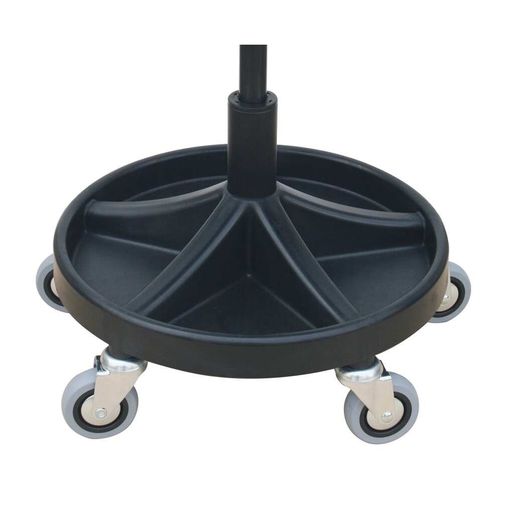 HEMMDAL Drehhocker, PU-Sitz, Sitzhöhe 400-530 mm, Werkzeugschale, Rollen Produktabbildung Nr. 2: HEMMDAL Drehhocker, PU-Sitz, Sitzhöhe 400-530 mm, Werkzeugschale, Rollen