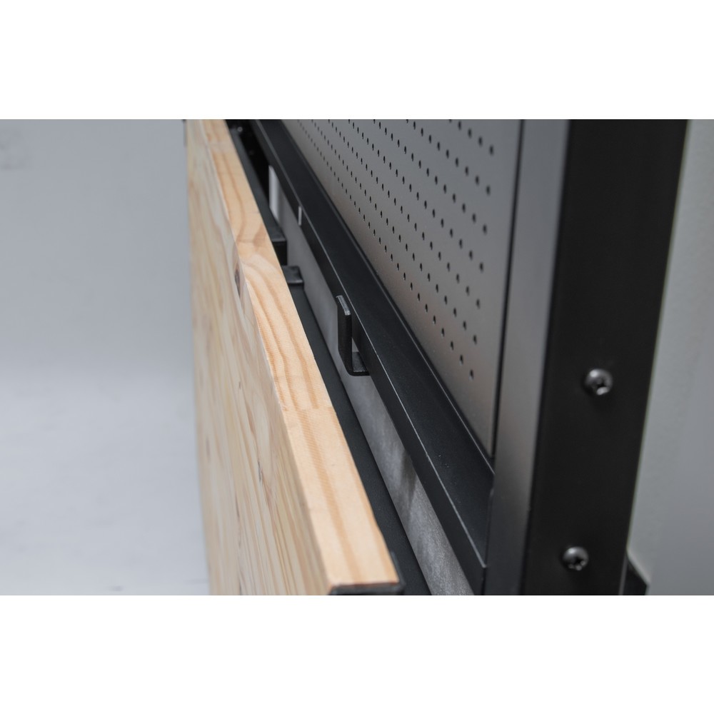 N° de l'image du produit 5 : HEMMDAL Établi, pliable, capacité de charge 150 kg, paroi perforée avec 10 crochets