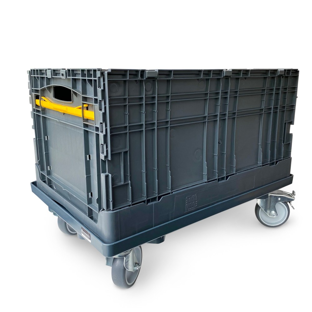 Produktabbildung Nr. 2: HEMMDAL Eurokasten-Roller, Kunststoffrahmen, TK 250 kg, 2 Stk/VE