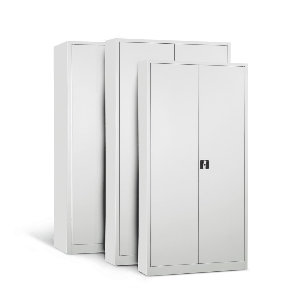 HEMMDAL Flügeltürschrank, HxBxT 1.800 x 800 x 380 mm, lichtgrau/lichtgrau Produktabbildung Nr. 4: HEMMDAL Flügeltürschrank, HxBxT 1.800 x 800 x 380 mm, lichtgrau/lichtgrau