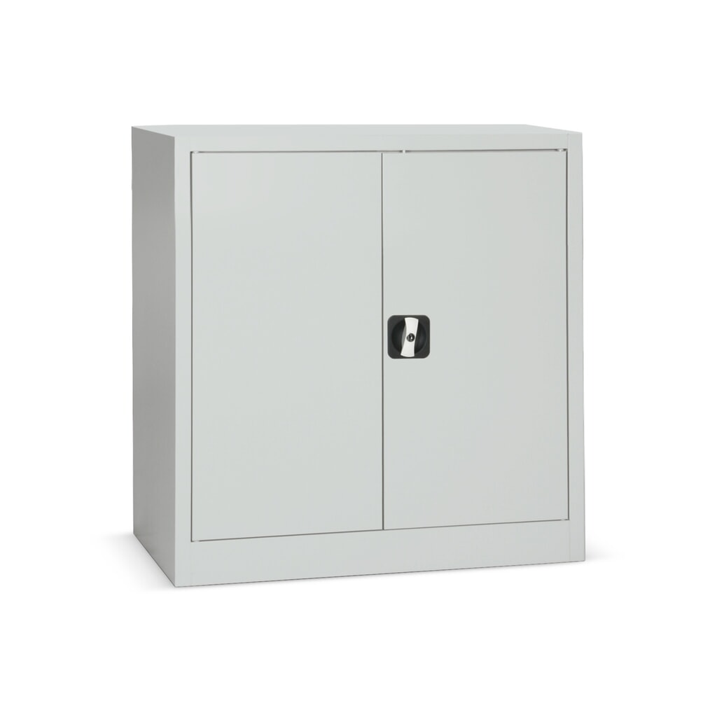 HEMMDAL Flügeltürschrank, 2 OH, Breite 800 mm, lichtgrau Produktabbildung: HEMMDAL Flügeltürschrank, 2 OH, Breite 800 mm, lichtgrau