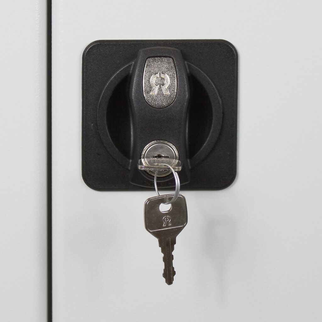 Produktabbildung Nr. 3: HEMMDAL Magazinschrank mit 2 Türen, HxBxT 1.950 x 710 x 300 mm, mit Sichtlagerkästen, 78 Stück