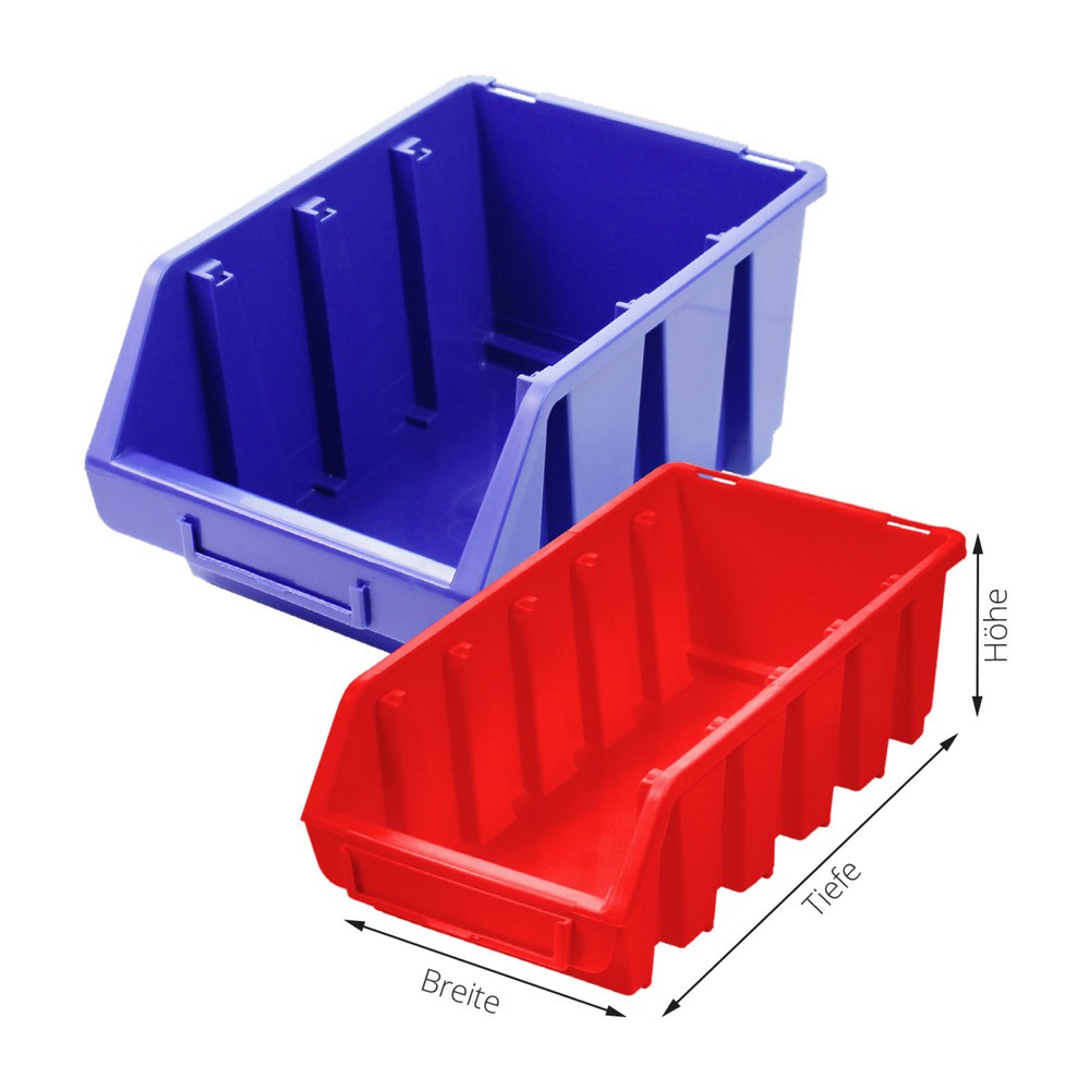 Produktabbildung Nr. 2: HEMMDAL Magazinschrank mit 2 Türen, HxBxT 1.950 x 710 x 300 mm, mit Sichtlagerkästen, 90 Stück