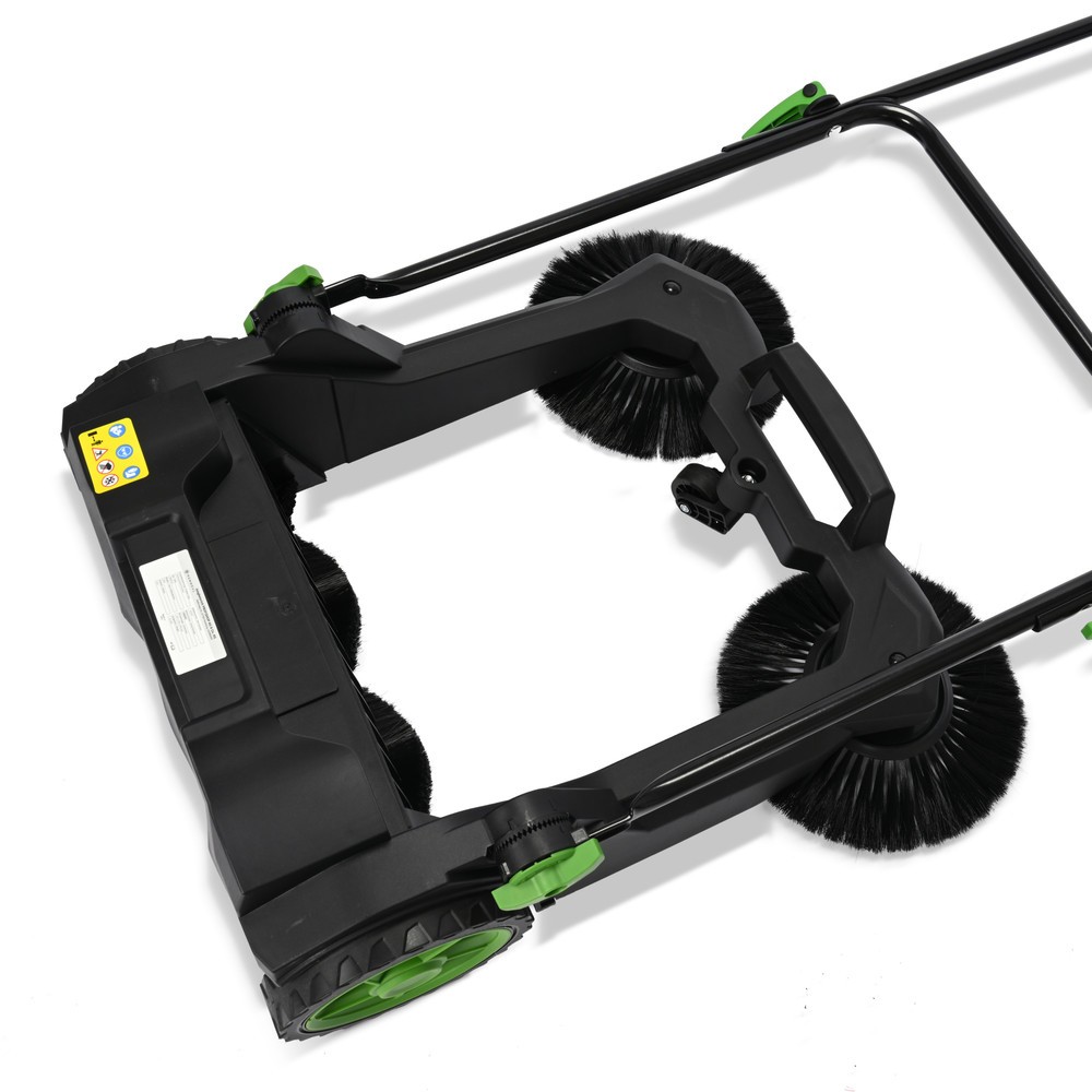 Produktabbildung Nr. 4: HEMMDAL Handkehrmaschine HKM65, manuell, Kehrbreite 650 mm, 2 Seitenbesen, höhenverstellbarer Griff