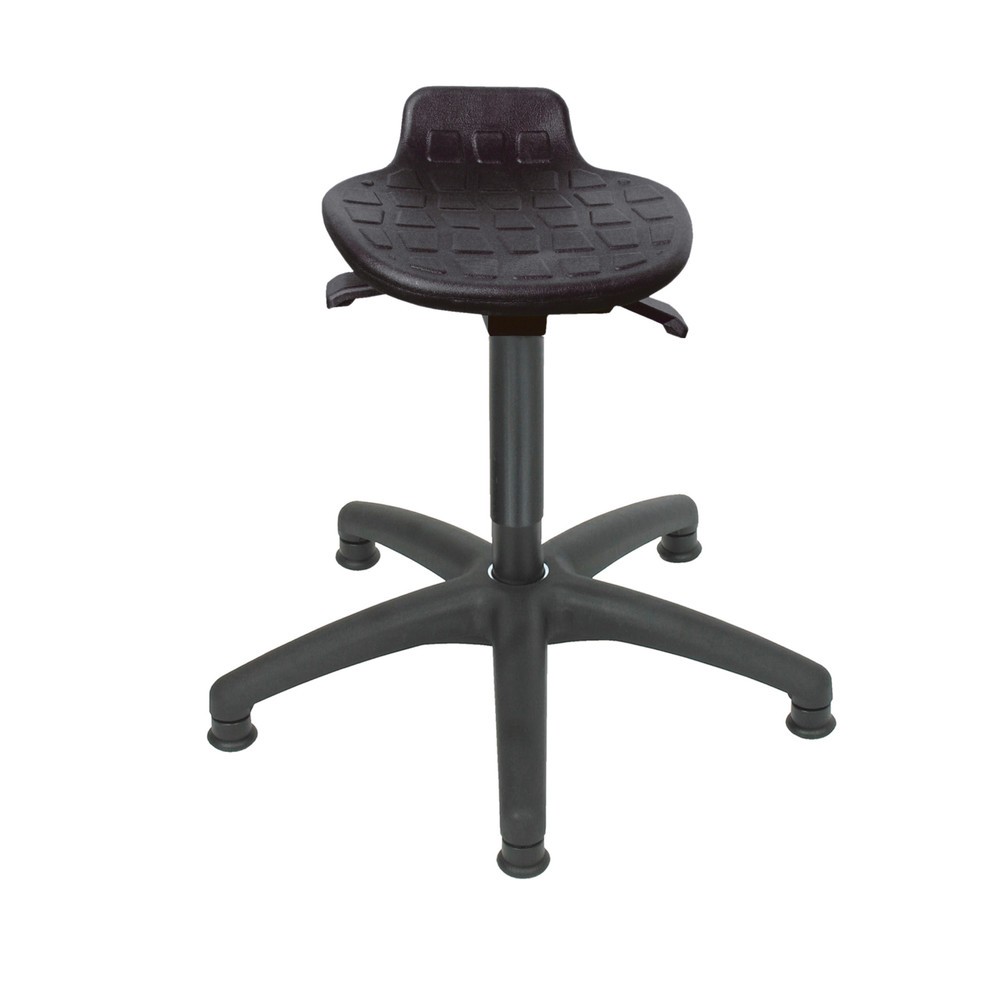Produktabbildung Nr. 1: HEMMDAL Hocker Komfort, PU-Sitz, Sitzhöhe 410-540 mm, Kunstoffbasis, Bodengleiter