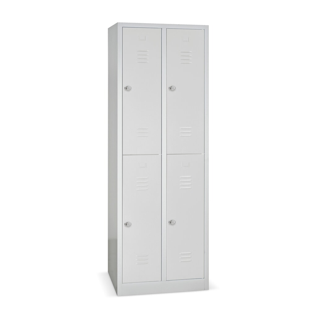HEMMDAL Kleiderspind mit 2-stöckigen Abteilen, 4 Fächer, HxBxT 1.940 x 600 x 500 mm
