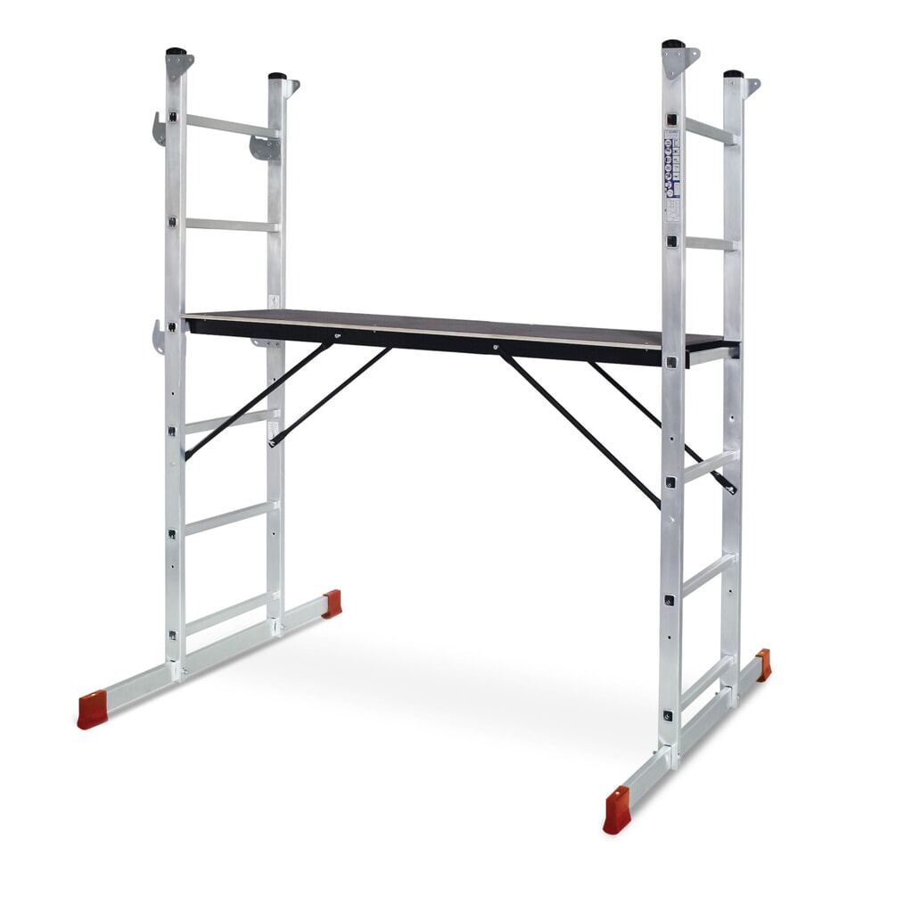 Produktabbildung: HEMMDAL Leitergerüst aus Aluminium 3 in 1, TK 135 kg