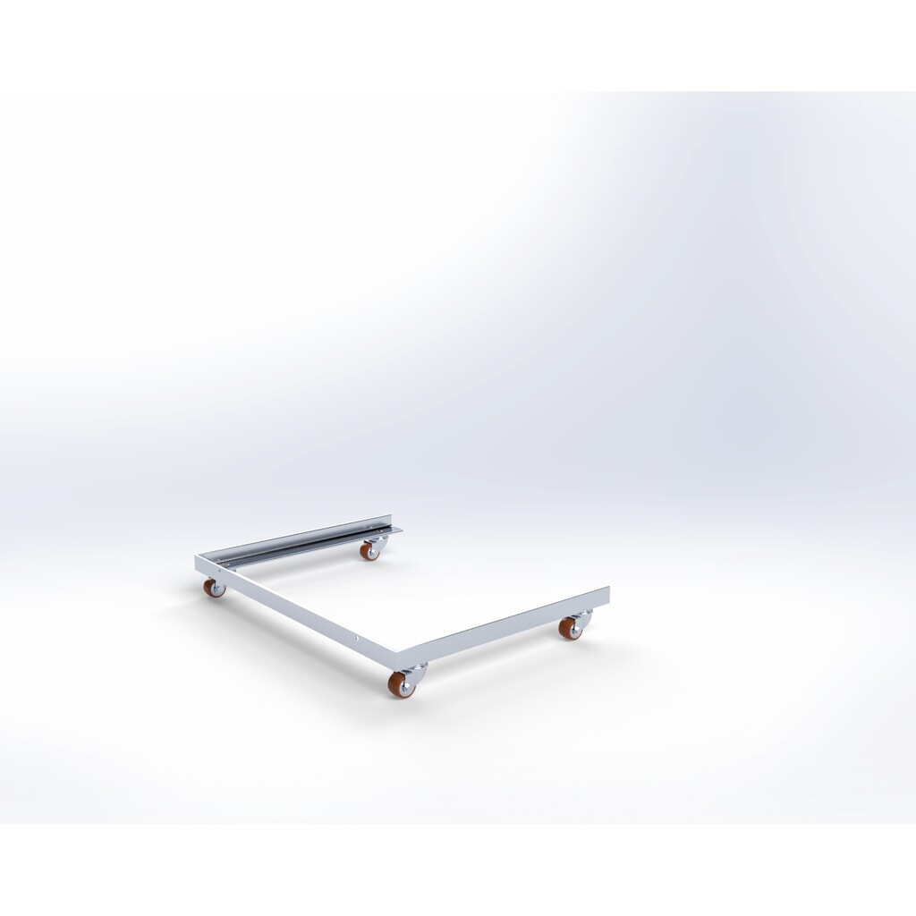 HEMMDAL Logistikroller, verzinkt, TK 450 kg, für Paletten 800 x 600 mm Produktabbildung: HEMMDAL Logistikroller, verzinkt, TK 450 kg, für Paletten 800 x 600 mm