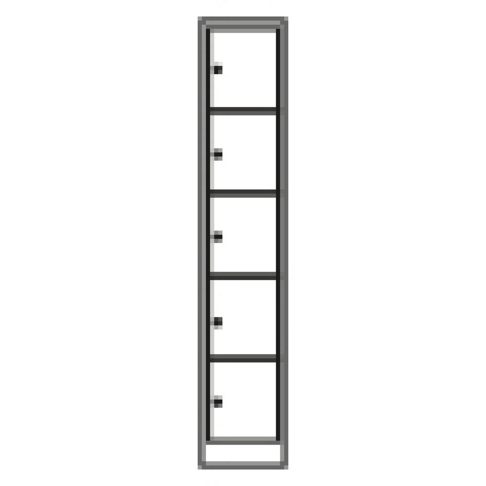 N° de l'image du produit 4 : HEMMDAL Meuble coffre-fort, 1 x 5 compartiments, H x l x P 1 900 x 410 x 450 mm